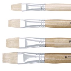 Jasart Hog Bristle Series 579 Flat Brushes Size 6