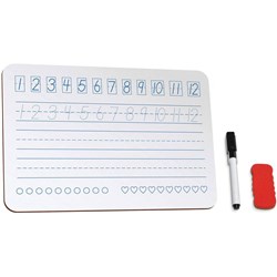 EDUCATIONAL WHITEBOARD A4 NUMBERS