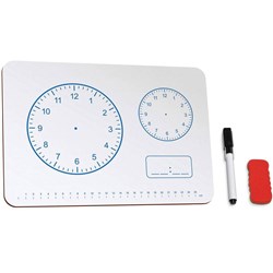 EDUCATIONAL WHITEBOARD A4 CLOCKS