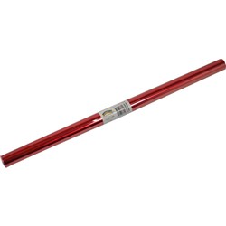 RAINBOW DECORATIVE FOIL ROLL 85gsm Single Sided 500mm x 2m Red