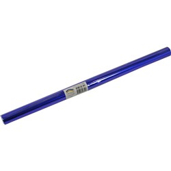 RAINBOW DECORATIVE FOIL ROLL 85gsm Single Sided 500mm x 2m Blue