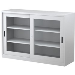 STEELCO SLIDING GLASS DOOR 2 Shelves H1015xW1500xD465