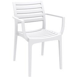 ARTEMIS HOSPITALITY ARMCHAIR White