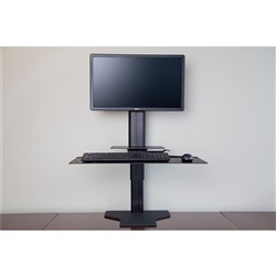 UPRITE ERGO WORKSTATION Single, Black