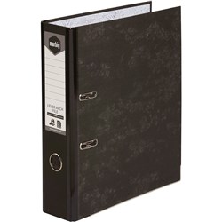 MARBIG LEVER ARCH FILE A4 Black Mottled