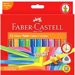 FABER JUNIOR TRI TWIST CRAYONS