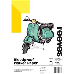 REEVES BLEEDPROOF PAD A5 75GSM 50 Sheets