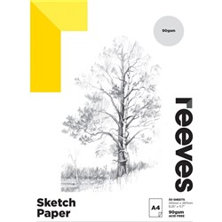 REEVES ARTIST SKETCH PAD A5 90GSM 30 Sheets