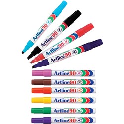 ARTLINE 90 PERMANENT MARKERS Assorted Pack of 12