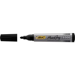 BIC MARKING 2000 MARKER Permanent Black Bullet Tip Box of 12