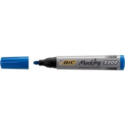 BIC MARKING 2000 MARKER Permanent Blue Bullet Tip Box of 12