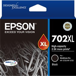 EPSON INK CARTRIDGE C13T345192 - 702XL High Yield Black