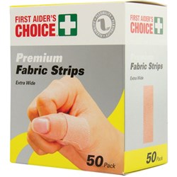 TRAFALGAR FABRIC STRIPS Fabric Strips Box of 50 872260 - Extra Wide