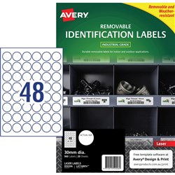 Avery 959206 Heavy Duty Industrial Labels White L4716