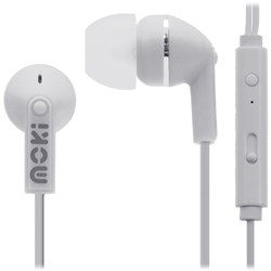 Moki Noise Isolation Earphones Mic and Controller White