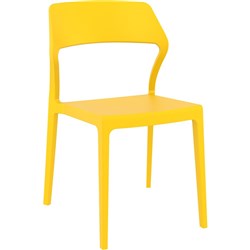Snow Stackable Chair Yellow without Arms