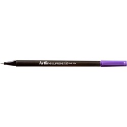 ARTLINE SUPREME FINELINER PENS 0.4mm Purple Pack of 12
