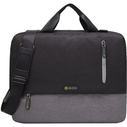 Moki Odyssey Satchel Fits up to 15.6 Inch Laptop Black / Grey