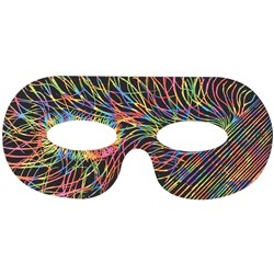 ZART MASKS SCRATCH MASKS Two Designs Pack of 10