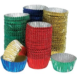 Patty Pans Metallic Mini Asst Colours Pack of 100