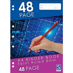 Binder Book A4 48 Page 8MM Ruled