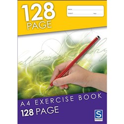 SOVEREIGN A4 EXERCISE BOOK 8MM Ruled 128 Page