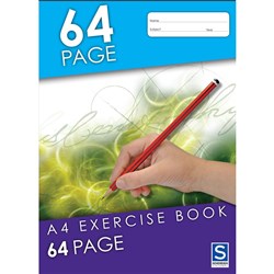 SOVEREIGN A4 EXERCISE BOOK 8MM Ruled 64 Page