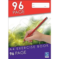 SOVEREIGN A4 EXERCISE BOOK 8MM Ruled 96 Page