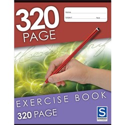 SOVEREIGN EXERCISE BOOK 8MM Ruled 225mm x 175mm 320 Page