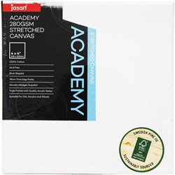 JASART CANVAS ACADEMY 4 x 4 Inch Thick Edge 280gsm Stretched