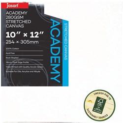 JASART CANVAS ACADEMY 10 x 12 Inch Thick Edge 280gsm Stretched