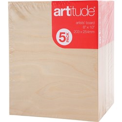 ARTITUDE CANVAS 8 x 10 Inch Thick Edge Board Pack of 5