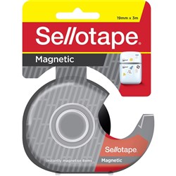 Sellotape Magnetic Tape 19mm x 3m Dispenser Black